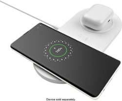 Belkin - BoostCharge Dual 10W Wireless Charging Pads - White - Front_Zoom