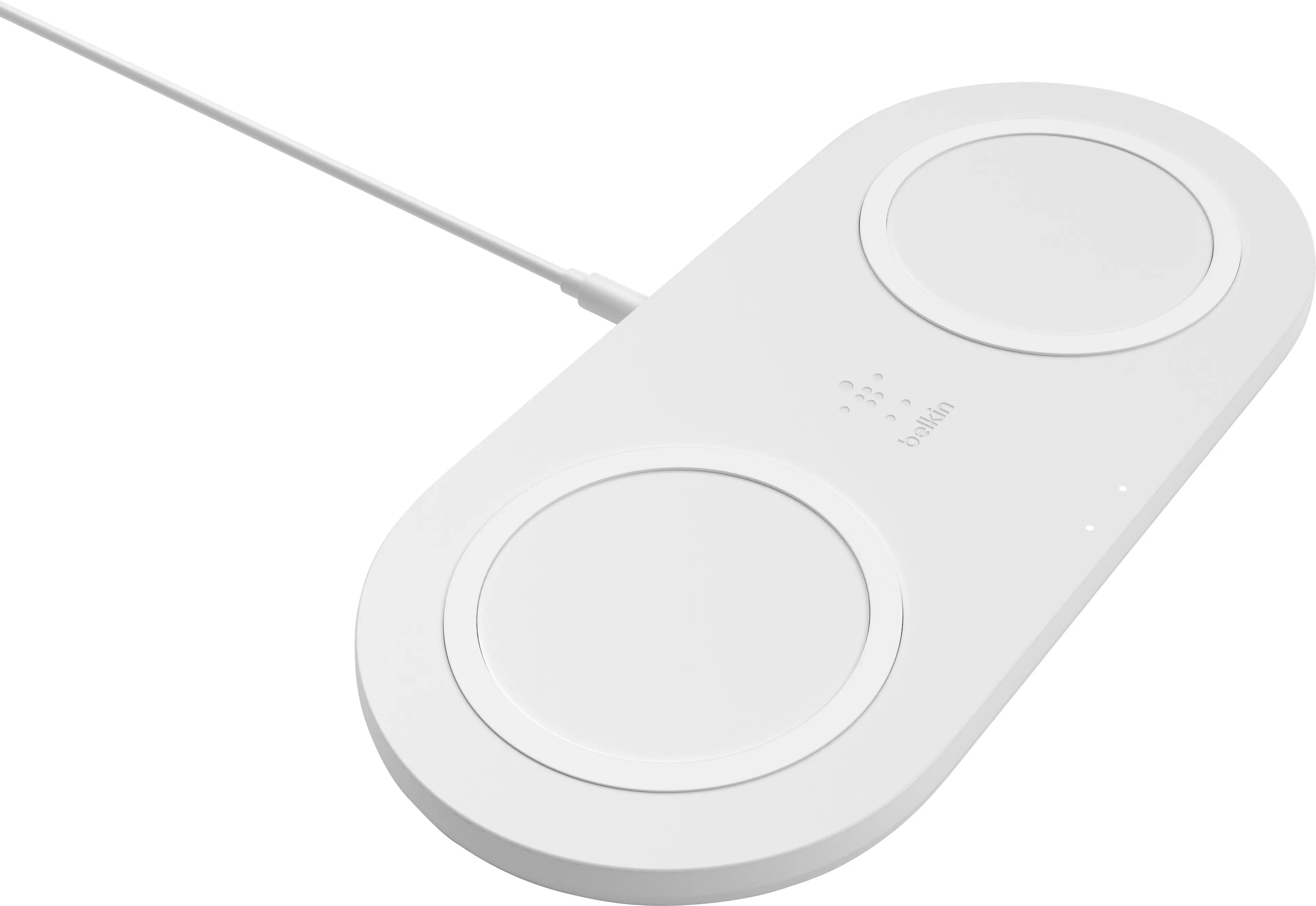 Alt View 11. Belkin - BoostCharge Dual 10W Wireless Charging Pads - White.