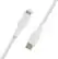 Angle. Belkin - Braided C-LTG 1M, WHT - White.