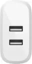 Alt View 1. Belkin - BoostCharge Dual USB-A Wall Charger 24W with USB-A to Micro-USB cable - White.