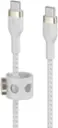 Alt View 1. Belkin - USB-C TO USB-C 2.0, BRAID SIL, 2M, WHT - White.