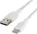 Front. Belkin - BoostChargeBraided 2M USB-C to USB-A Cable - White.