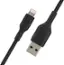 Angle. Belkin - Braided A-LTG 2M, BLK - Black.