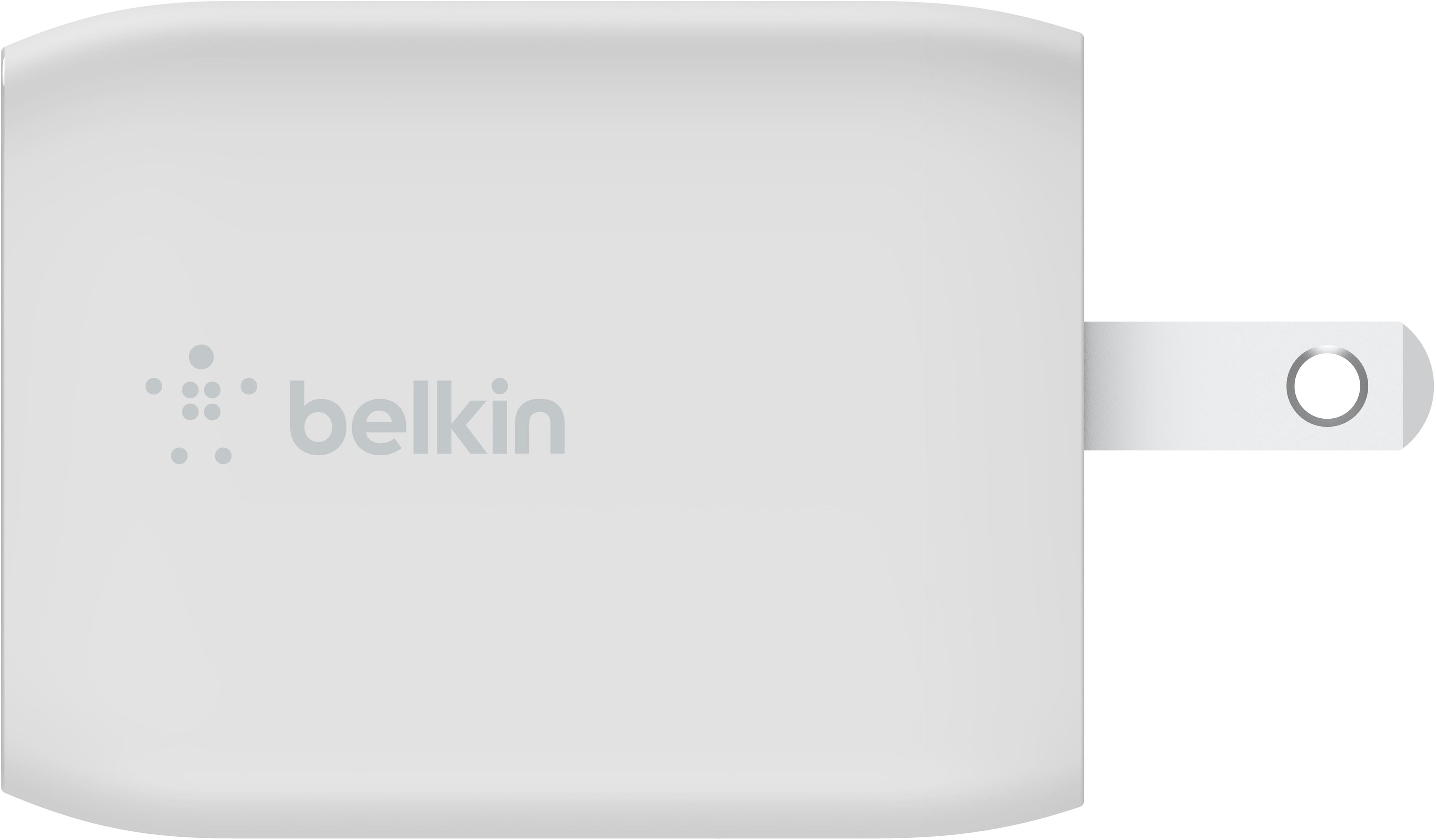 Alt View 11. Belkin - BoostCharge Pro Dual USB-C GaN Wall Charger with PPS 65W with USB-C to USB-C Cable - White.