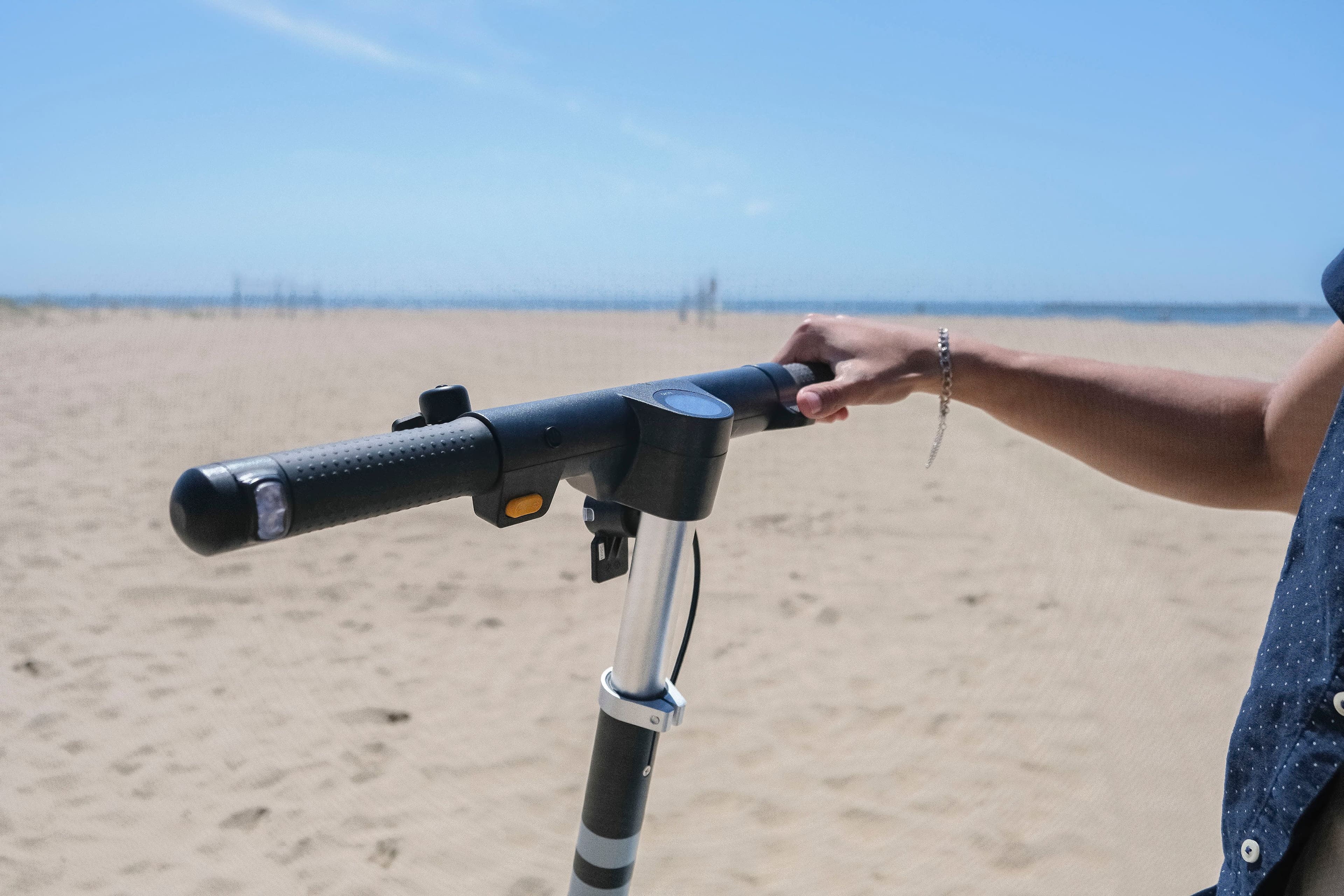 Alt View 27. OKAI - Neon Ultra ES40 Dual-Suspension Electric Scooter w/ 43.5 Miles Max Operating Range & 24 mph Max Speed - Black.