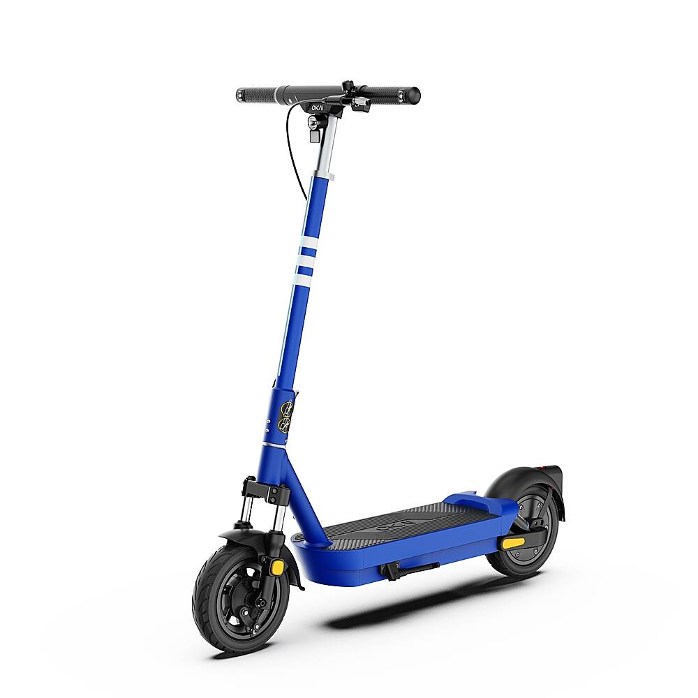 OKAI - Neon Ultra ES40 Dual-Suspension Electric Scooter w/ 43.5 Miles Max Operating Range & 24 mph Max Speed - Blue