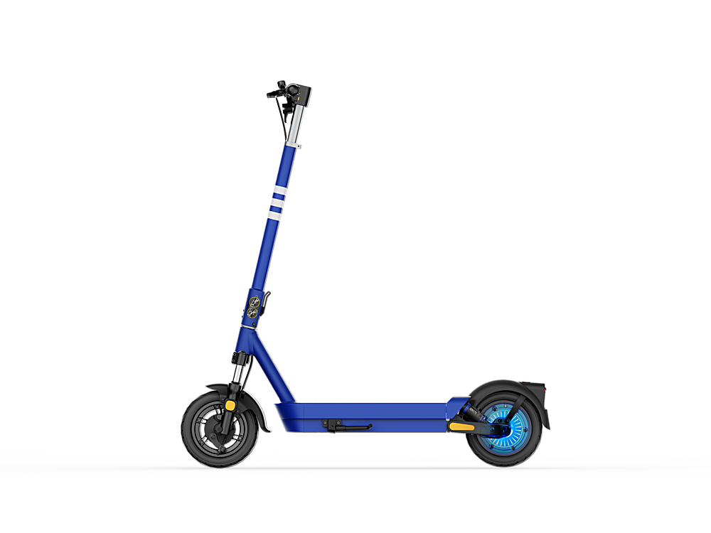 Alt View 12. OKAI - Neon Ultra ES40 Dual-Suspension Electric Scooter w/ 43.5 Miles Max Operating Range & 24 mph Max Speed - Blue.