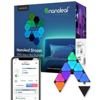 Nanoleaf - Shapes Ultra Black Mini Triangles Expansion Pack (10 Panels) - Multicolor - Front_Zoom