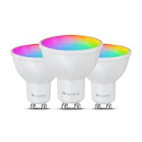 Nanoleaf - Essentials Matter GU10 Smart LED Light Bulb - Thread & Matter-Enabled (3 Pack) - Multicolor - Front_Zoom