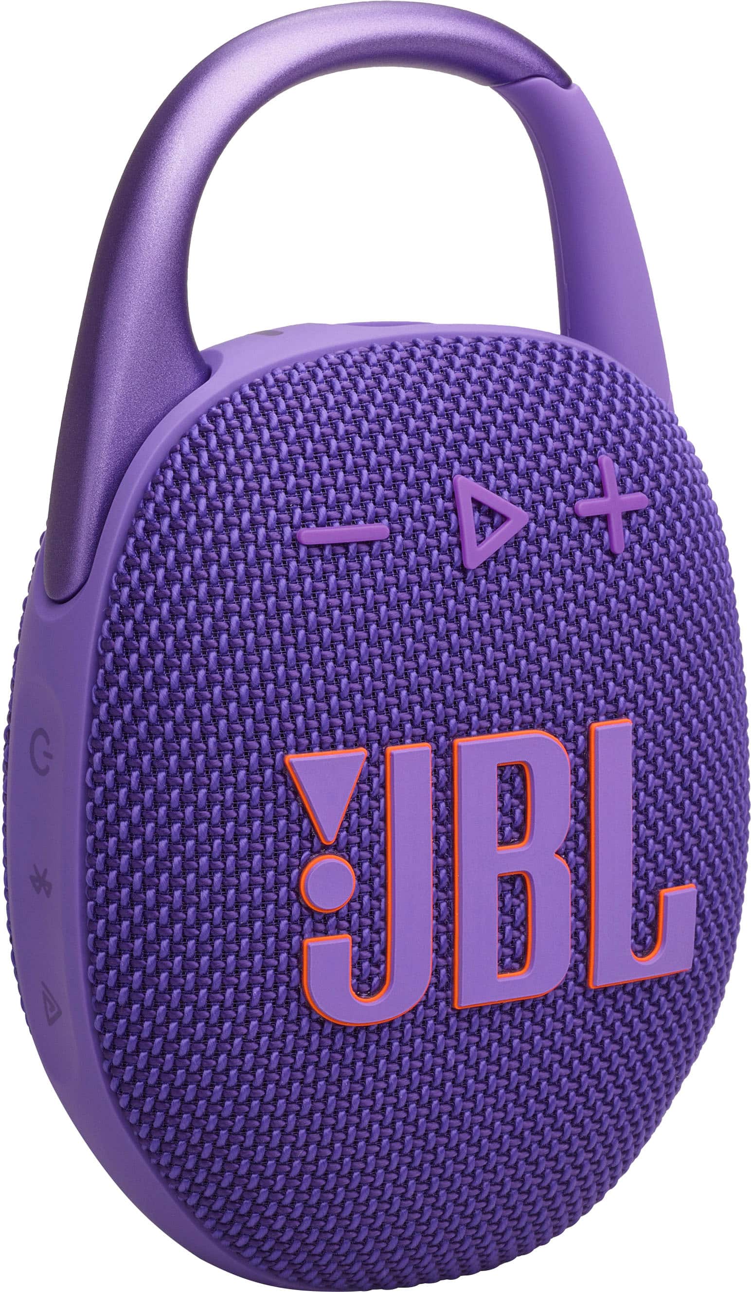 Angle. JBL - Clip 5 Portable Bluetooth Speaker - Purple.