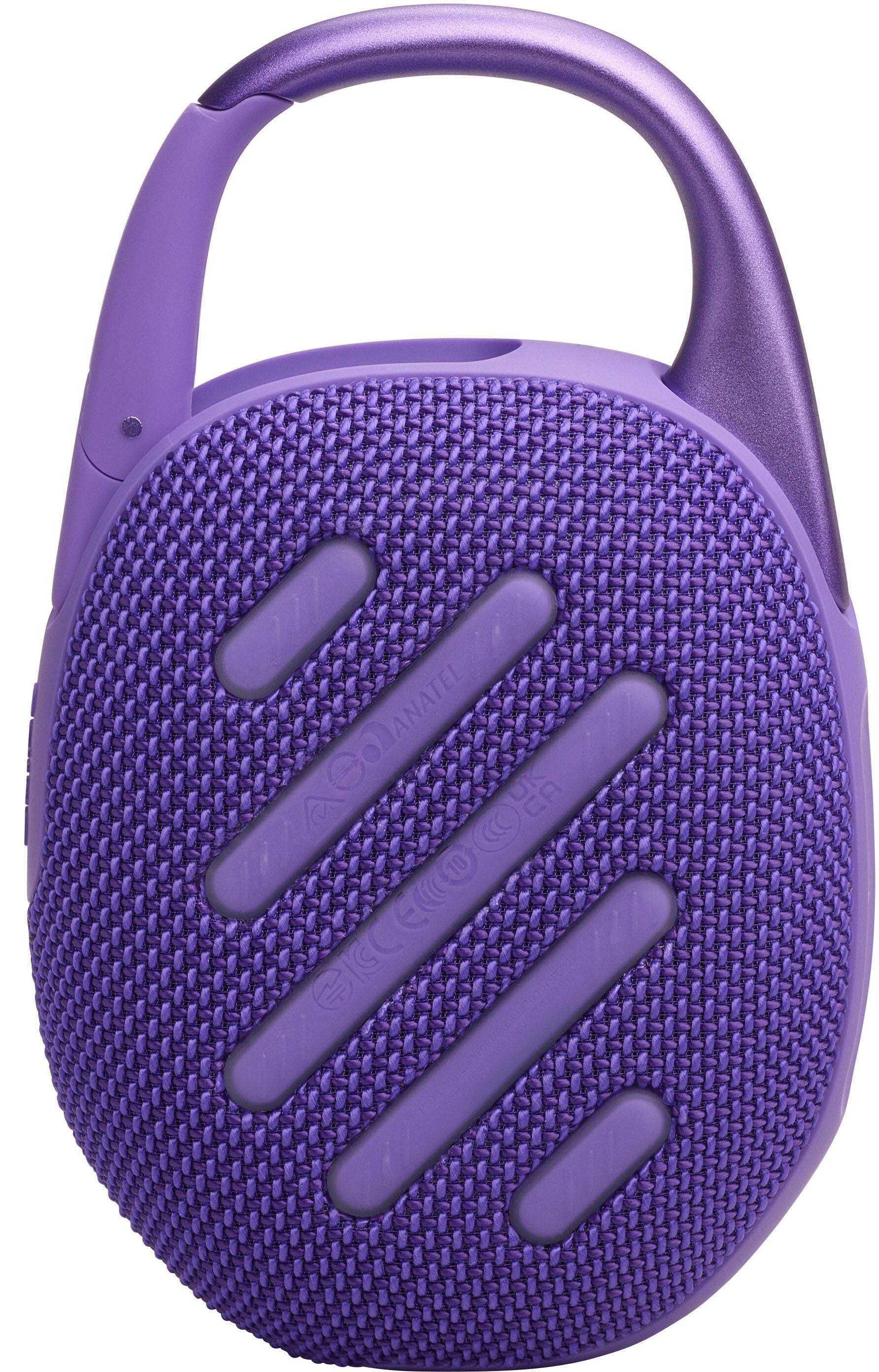 Alt View 1. JBL - Clip 5 Portable Bluetooth Speaker - Purple.
