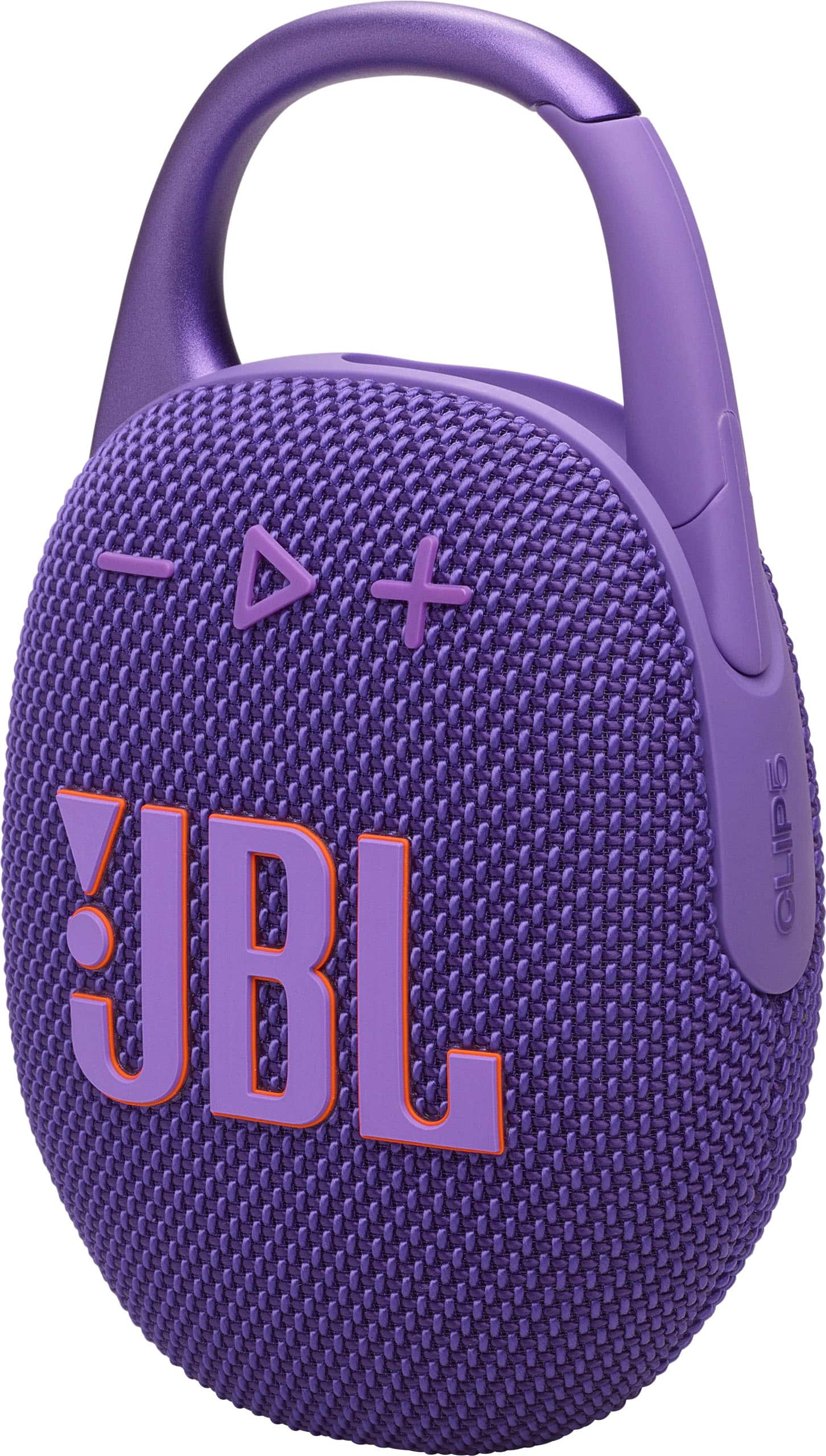 Left. JBL - Clip 5 Portable Bluetooth Speaker - Purple.