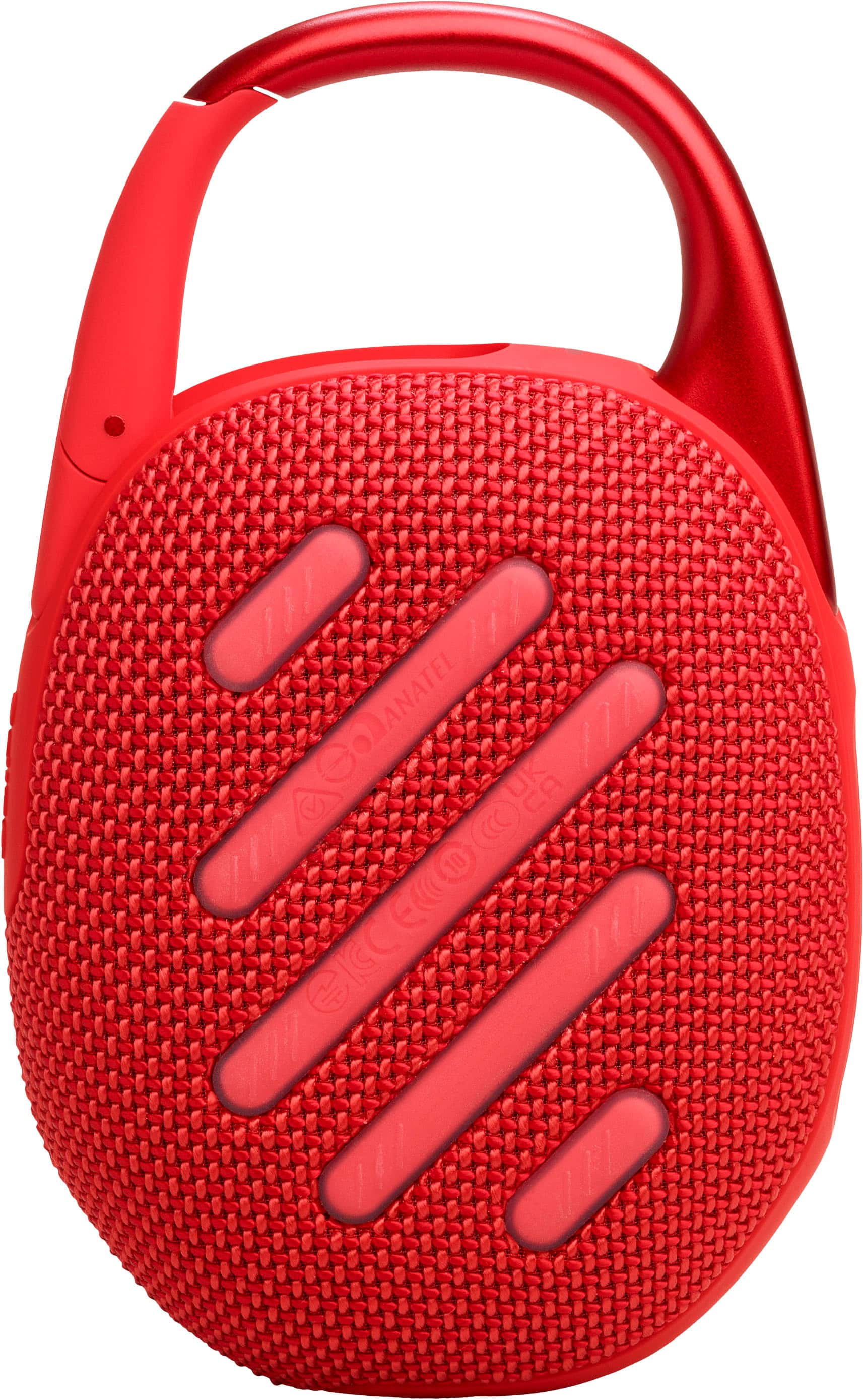 Alt View 1. JBL - Clip 5 Portable Bluetooth Speaker - Red.