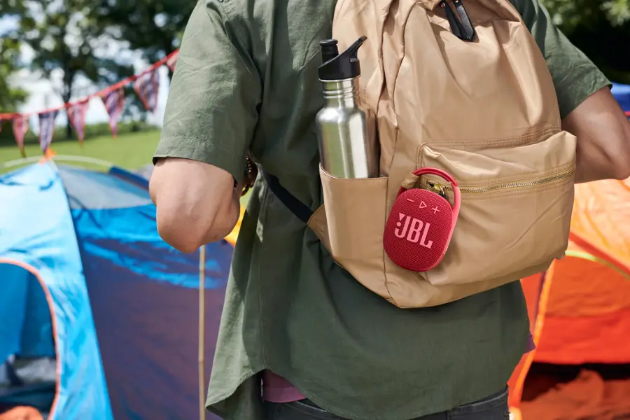 Alt View 24. JBL - Clip 5 Portable Bluetooth Speaker - Red.