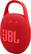 Left. JBL - Clip 5 Portable Bluetooth Speaker - Red.