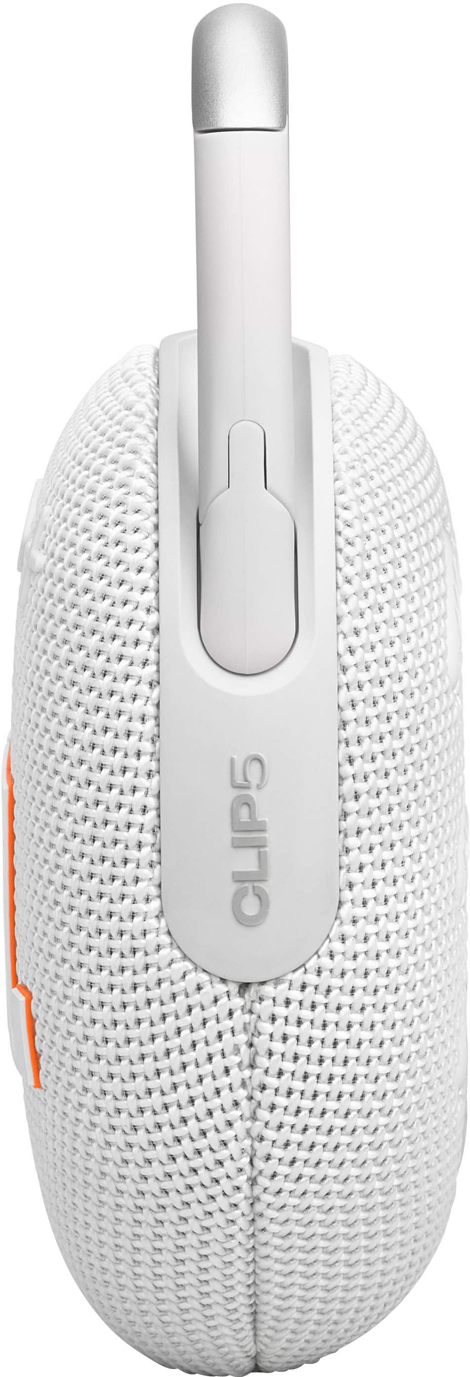 Alt View 12. JBL - Clip 5 Portable Bluetooth Speaker - White.