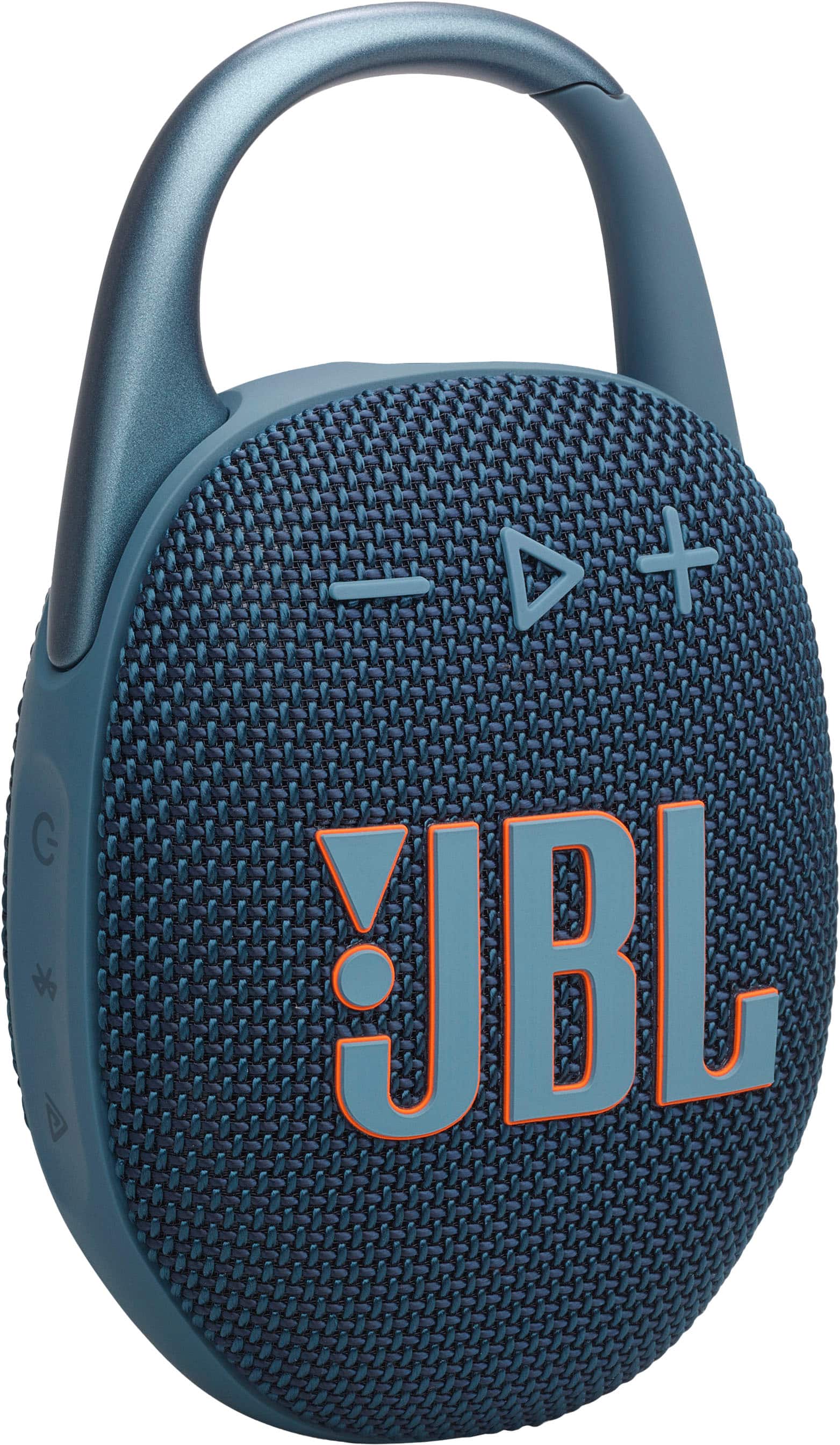Angle. JBL - Clip 5 Portable Bluetooth Speaker - Blue.