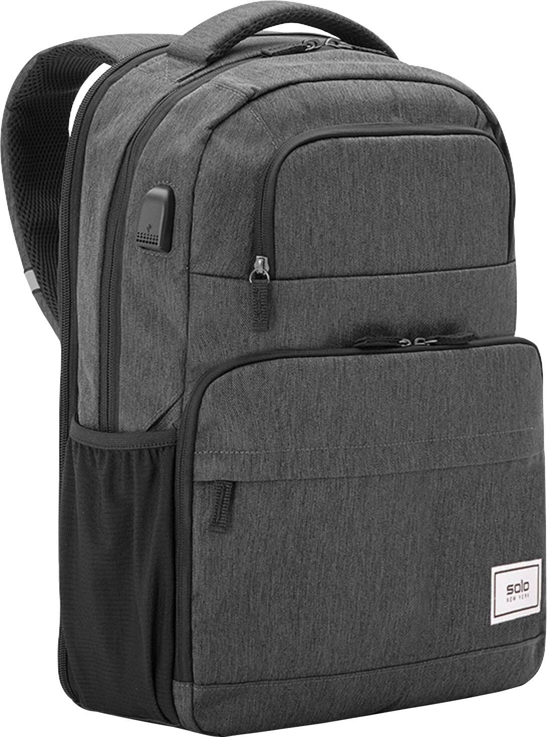 Angle. Solo New York - 15.6" Re:discover Backpack - Gray/Black.