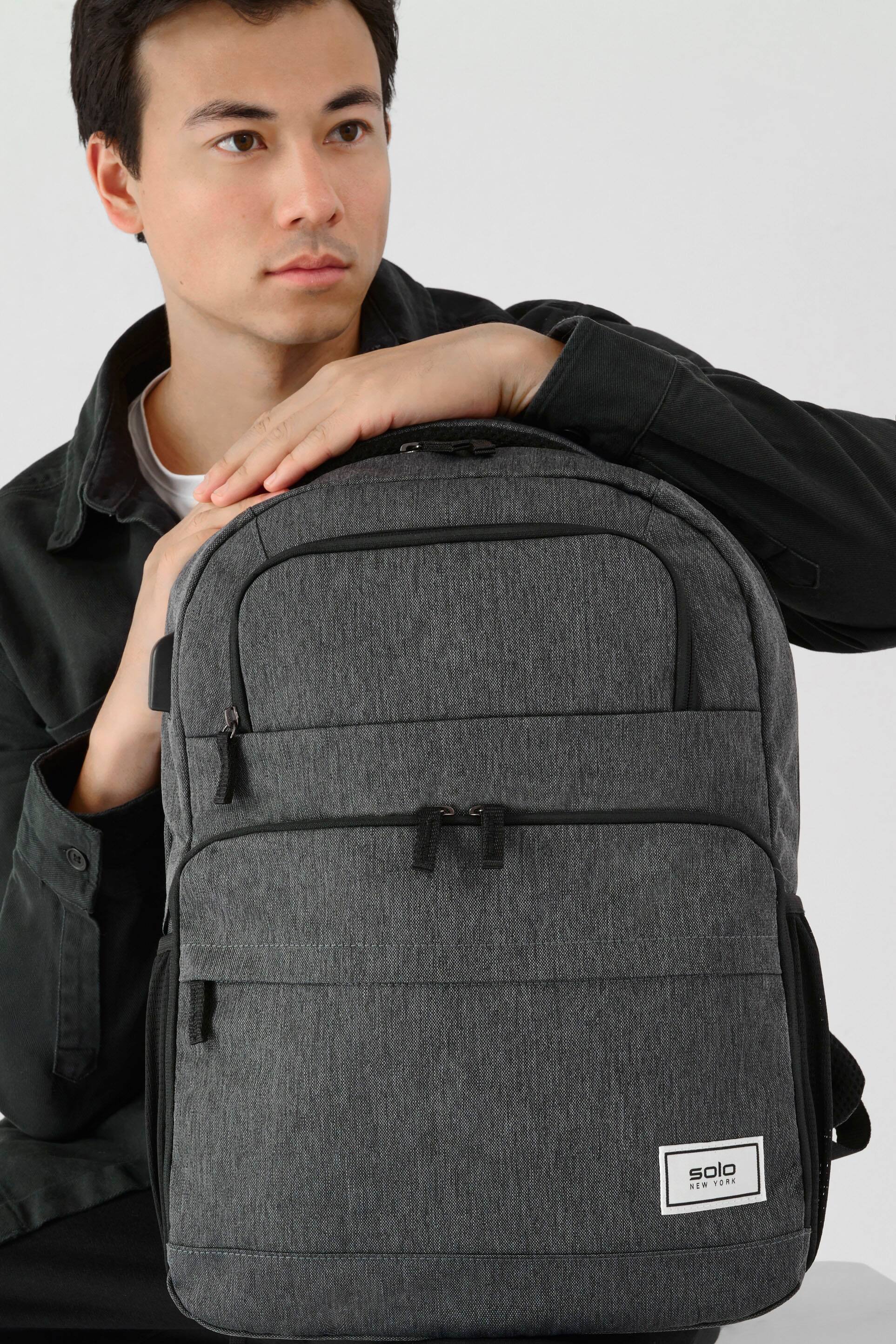 Alt View 19. Solo New York - 15.6" Re:Discover Backpack - Gray/Black.
