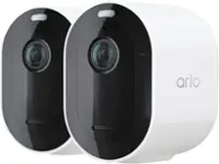 Arlo - Pro 5S 2K Indoor/Outdoor Wire Free Spotlight Security Camera- 2 Camera - White - Front_Zoom