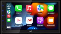 JVC - 6.8" Android Auto and Apple CarPlay Bluetooth Digital Media (DM) Receiver with Rear Camera input - Black - Front_Zoom