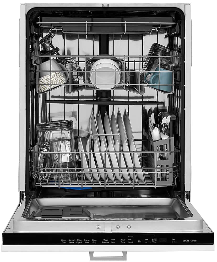 Alt View 2. Frigidaire - 24" Top Control Built-in Panel Ready Dishwasher - Stainless Steel.