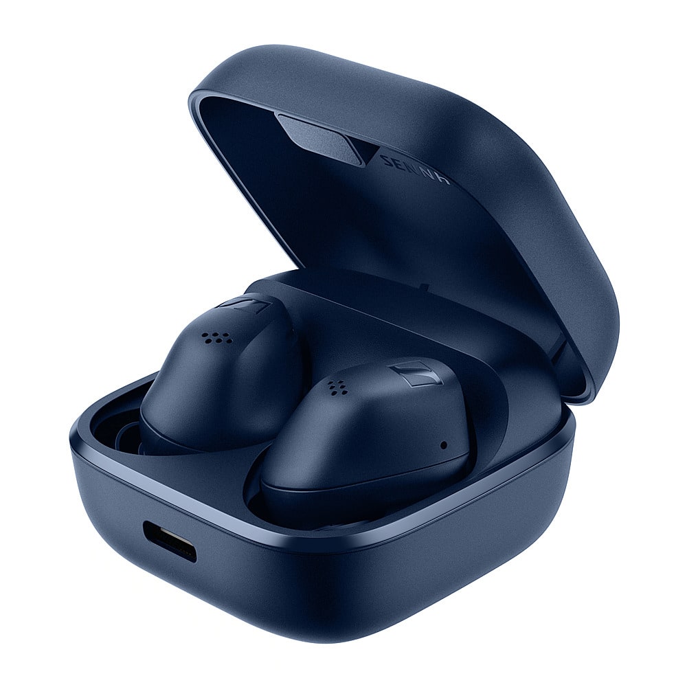 Front. Sennheiser - ACCENTUM True Wireless Blue Earbuds - Blue.
