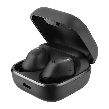 Front. Sennheiser - ACCENTUM True Wireless Earbuds - Black.