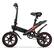 Alt View 11. Hyper - Foldable Compact Electric Bike w/ 15 mile Max Operating Range & 15.5 MPH Max Speed - Black.