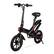 Alt View 12. Hyper - Foldable Compact Electric Bike w/ 15 mile Max Operating Range & 15.5 MPH Max Speed - Black.