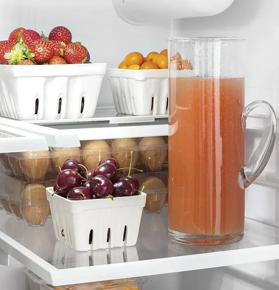 Alt View 19. GE - 21.9 Cu. Ft. French Door Counter Depth Refrigerator with Internal Water Dispenser - Stainless Steel.