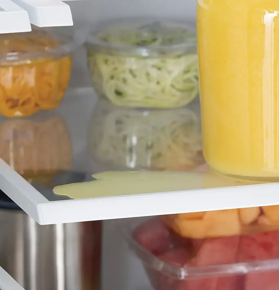 Alt View 20. GE - 21.9 Cu. Ft. French Door Counter Depth Refrigerator with Internal Water Dispenser - Stainless Steel.