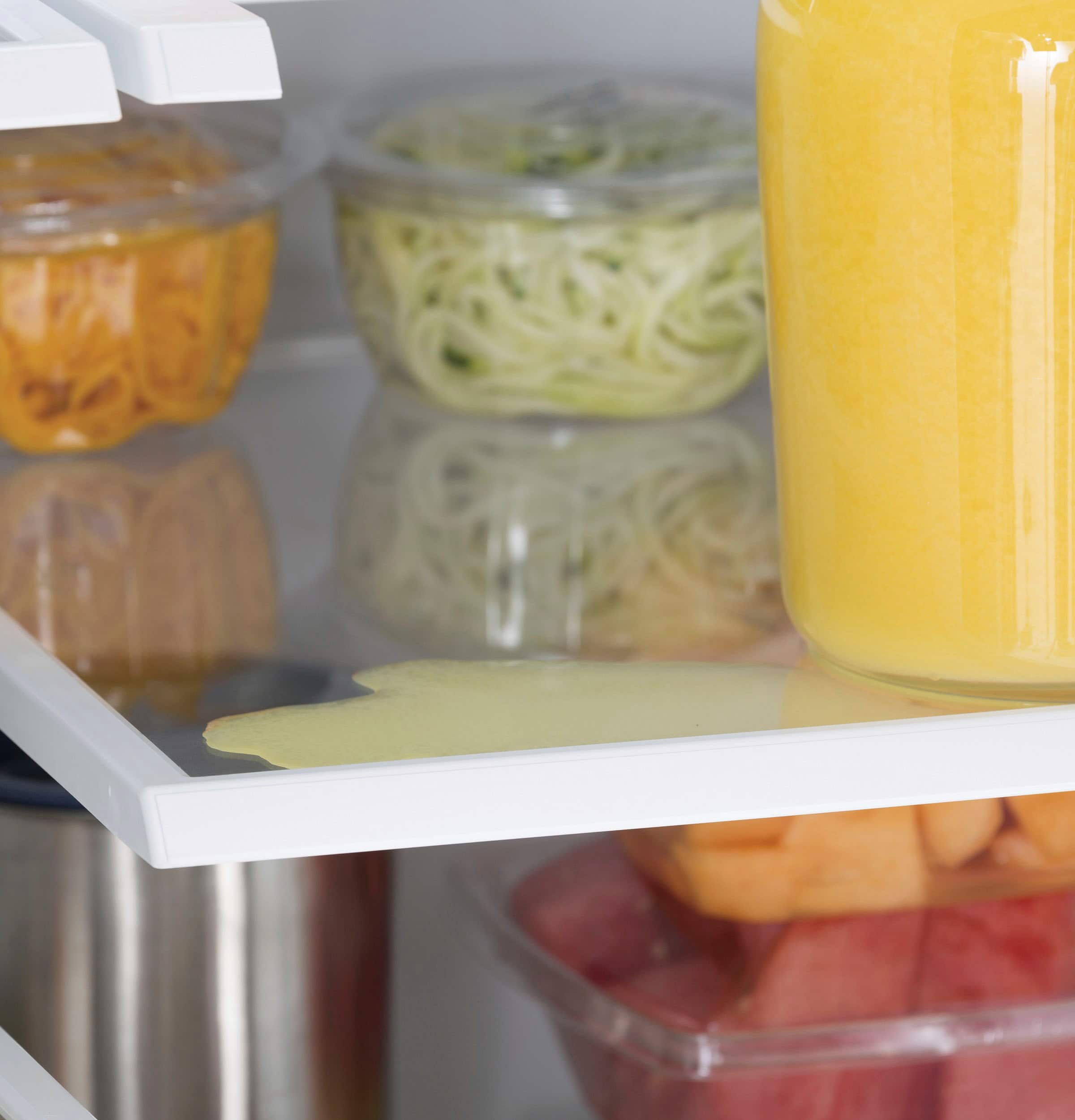 Alt View 19. GE - 20.6 Cu. Ft. French Door Counter Depth Refrigerator with Space Saving Icemaker - Stainless Steel.