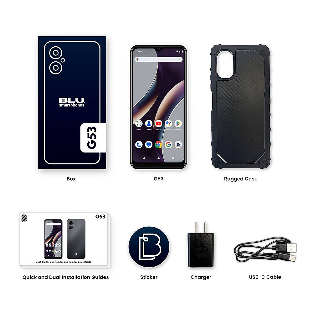 Alt View 12. BLU - G53 64GB (Unlocked) - Black.