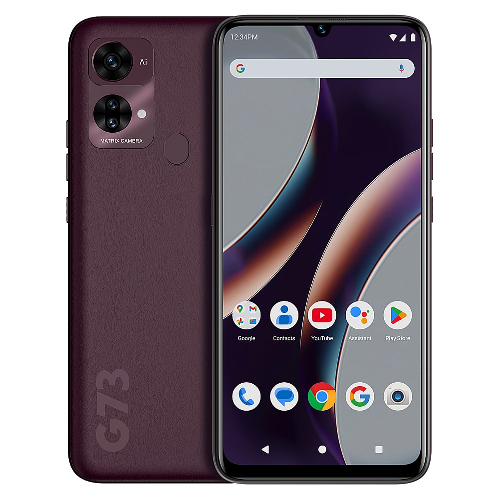 BLU - G73 128GB (Unlocked) - Burgundy - Front_Zoom