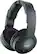 Front. Sony - Wireless FM Over-the-Ear Headphones - Black.