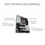 Built for Speed and Expansion: AMD AM5 Socket for AMD Ryzen 7000 Series Desktop Processors

Expansion Slots:
- 1x PCle 4.0 x16 SafeSlots [CPU]
- 1x PCle 4.0 x16 Slot (Chipset)
- 2x PCle 4.0 x1 Slots (Chipset)

12+2 Power Stages
DDR5 6400 MT/s+

- 4 x DIMM Dual Channel
- 3 x M.2 Slots
- 1 x M.2 2242-2280 (PCle 5.0 x4)
- 1x M.2 2242-2280 (PCle 4.0 x4)
- 1 x M.2 2242-22110 (PCle 4.0 x4)