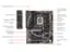 The image features a computer motherboard with various components labeled. The labels include information about the motherboard's features, such as the number of USB ports, the type of memory, and the presence of a display port. The motherboard is designed to support the 14th/13th/12th Gen Intel Core processors and has a dual channel SMD DDR5 memory. It also has a front USB 3.2 Gen 1 Type-C for connecting devices and supports PCI Express 5.0 design. The motherboard is equipped with a 3.5 GHz processor, a 128 GB SSD, and a 1 TB HDD. Additionally, it has a 1440p display and a 1080p webcam.