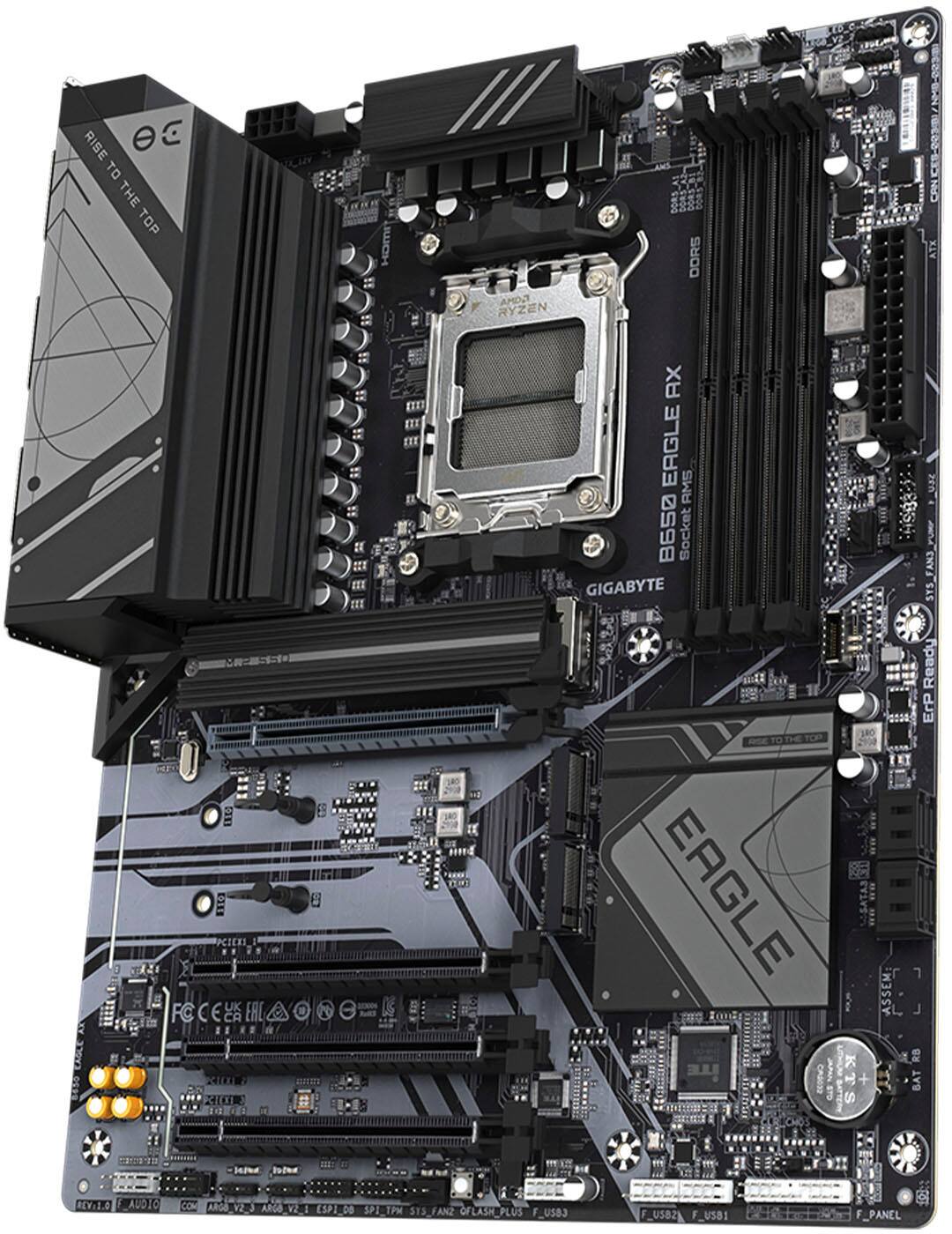 GIGABYTE B650 EAGLE AX (Socket AM5) AMD B650 ATX DDR5 Wi Fi 6E