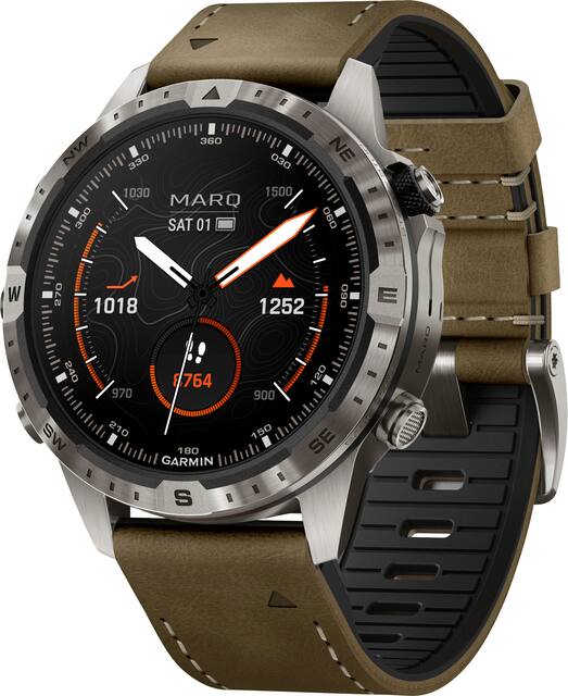 Garmin MARQ Adventurer Gen. 2 Modern Tool GPS Smartwatch 46 mm Titanium 010 02648 30 Best Buy