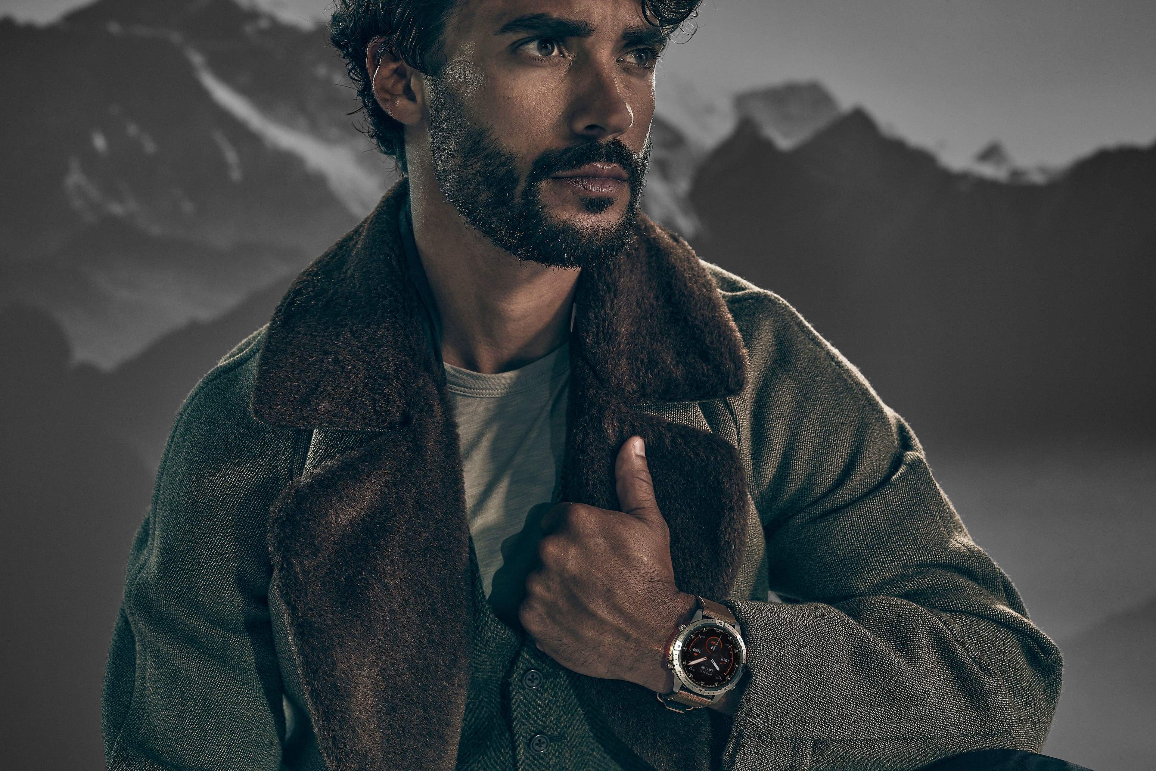 Alt View 5. Garmin - MARQ Adventurer (Gen. 2) Modern Tool GPS Smartwatch 46 mm Titanium - Titanium.