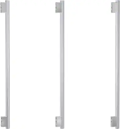 Front. Thermador - Masterpiece Series Handle Kit for Thermador 36" Bottom Mount Refrigerator - Stainless Steel.