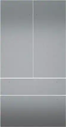 Front. Thermador - Door Panel Kit for T42IT100NP French Door Bottom Freezer Refrigerator - Stainless Steel.