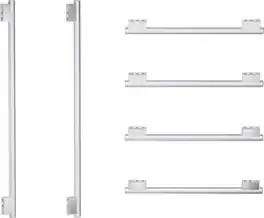 Thermador - Masterpiece Series Handle Kit for 48" French Door Bottom Mount Refrigerator - Stainless Steel