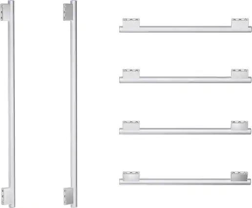 Front. Thermador - Masterpiece Series Handle Kit for Thermador 48" French Door Bottom Mount Refrigerator - Stainless Steel.
