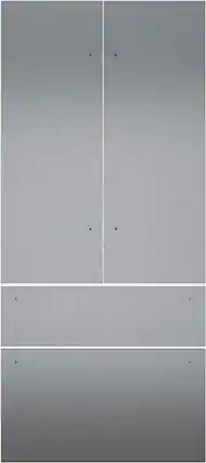 Front. Thermador - Door Panel Kit for T36IT100NP French Door Bottom Freezer Refrigerator - Stainless Steel.