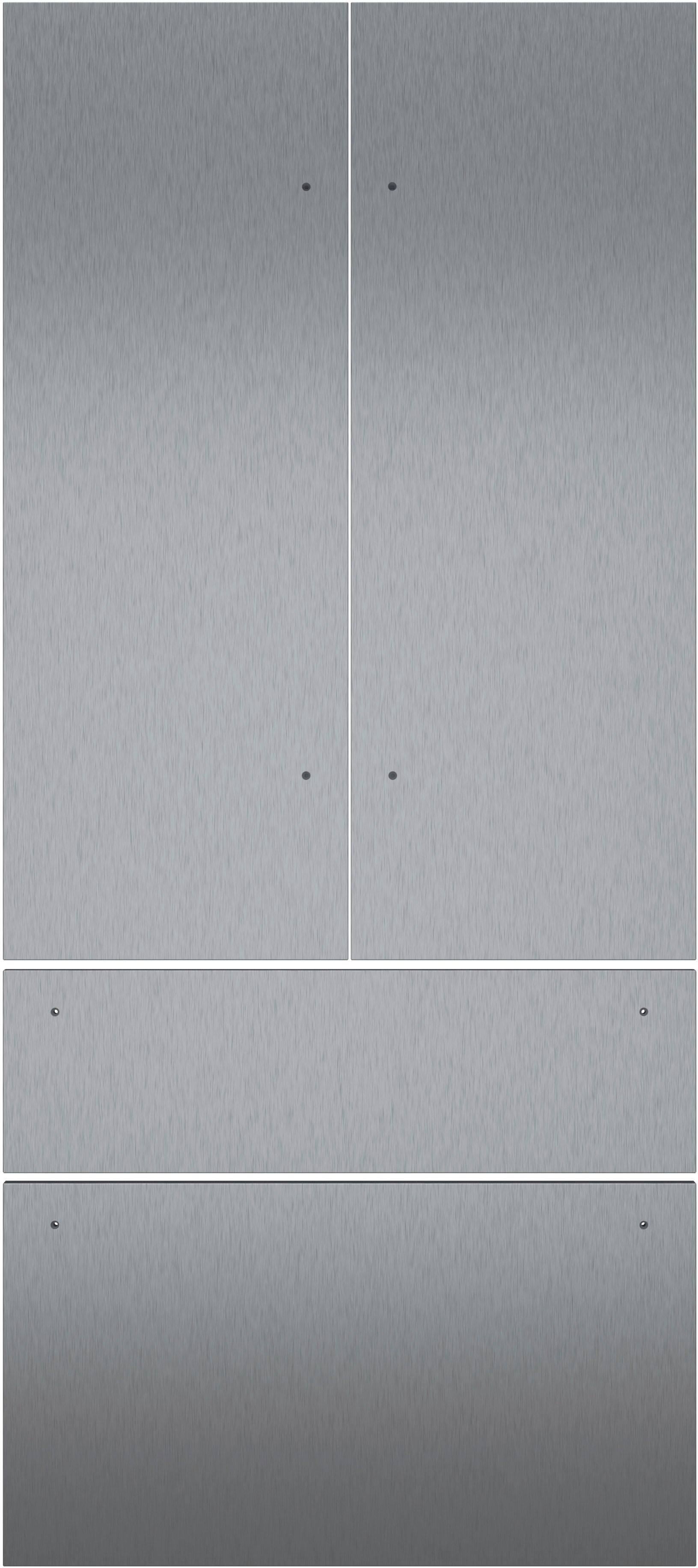 Front. Thermador - Door Panel Kit for T36IT100NP French Door Bottom Freezer Refrigerator - Stainless Steel.