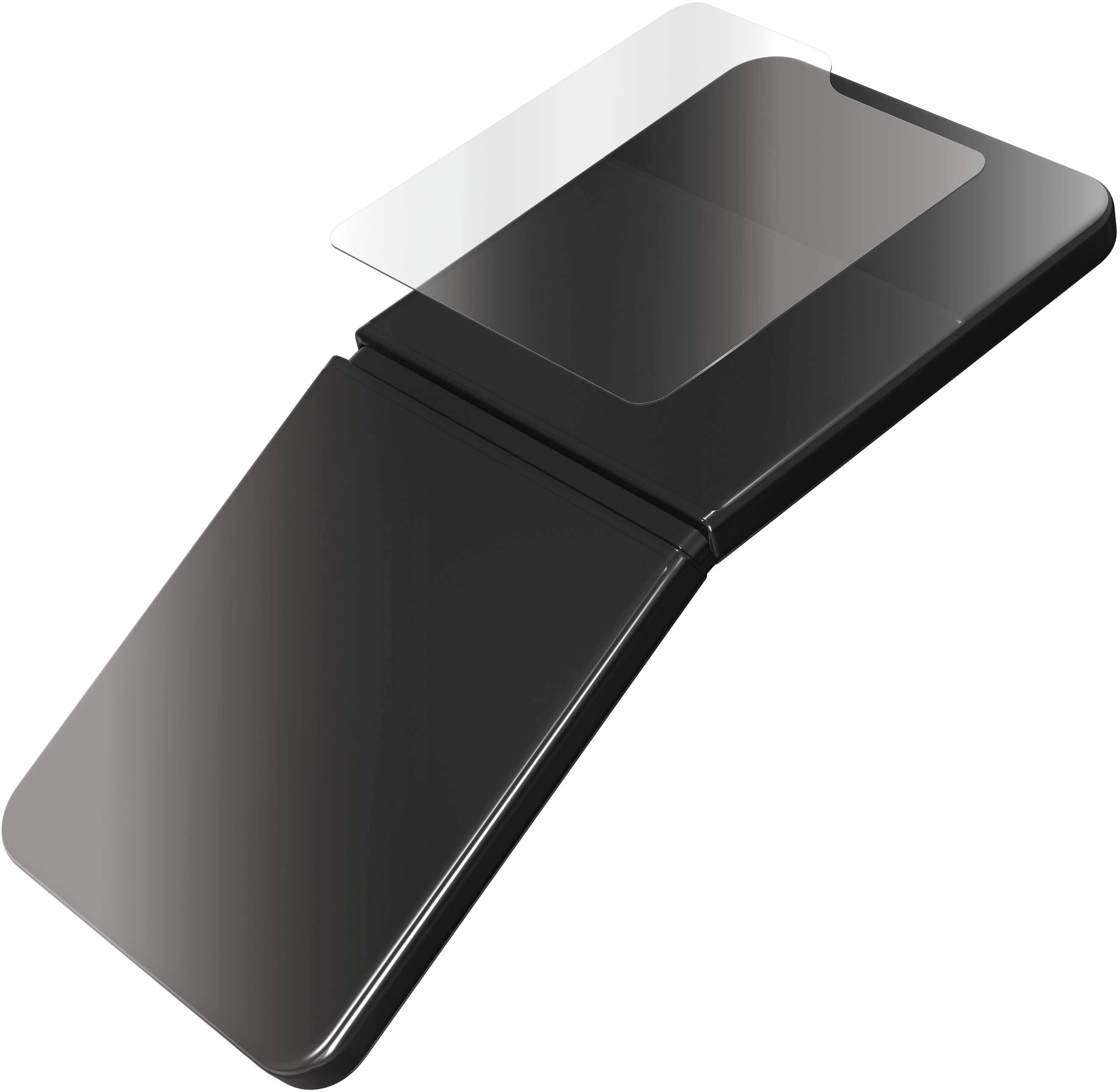 ZAGG - Glass+ Defense Screen Protector for Samsung Galaxy Z Flip7 FE, Flip6 - Clear - Angle_Zoom