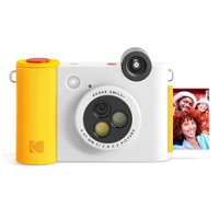 Kodak Smile+ Wireless 2x3 Digital Instant Print Camera with Effect Lenses & Zink Technology - White - Front_Zoom