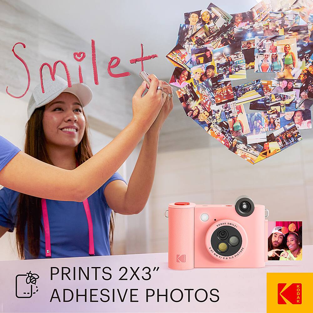 "Smile! | 3.47" Picture - 2x3" Adhesive Photos | Prints 2x3" Adhesive Photos"